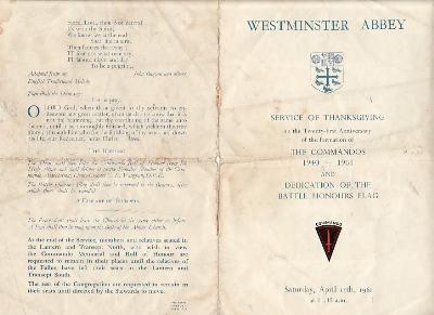 [Thumb - U1-Dedication of the Commando Battle Honours Flag-Westminister Abbey April 1961..jpg]